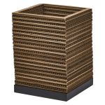 Ledvance Tischlampe Decor Quadrat Braun | Geeignet für 1x E27