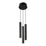 Nordlux Vico Pendelleuchte Metall Schwarz | Geeignet für 3x GU10