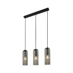 Nordlux Miella 3-Rail Pendelleuchte Glas Smoke | Geeignet für 3x E27