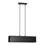 Emibig Pendelleuchte Gentor Stahl Schwarz | Geeignet für 2x E27 - Max 15W