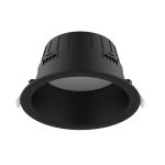 Noxion LED Downlight Hera Tief Einbau Schwarz 15W 1500lm 80D - 827-830-840 CCT | 176mm - Ausschnitt 150mm