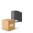 Mehrfachpackung 4x D'Lite Wandleuchte Vossem Aluminium Schwarz| IP54 - Geeignet Für 1x GU10