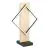 Eglo Tischlampe Boyal Holz Schwarz, Braun 13W 1750lm - 830 Warmweiß