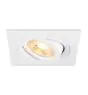 SLV New Tria 75 Spot Aluminium Weiß Quadrat | Ausschnitt 75mm - Geeignet für 1x GU10 