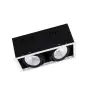 Ledvance LED-Spot Quadrat Multi schwenkbar Schwarz-Weiß 2x30W 5400lm 38D - 840 Kaltweiß | Ausschnitt 320x160mm