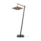 Good&Mojo Stehlampe Bali Bambus Schwarz | Geeignet für 1x E27 