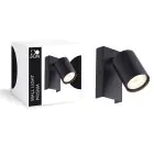 D'Lite Wandleuchte Prisma Metall Schwarz | IP20 - Geeignet für 1x GU10