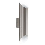 Eglo Applique Murale Agolada Extérieur Acier Inoxydable Gris 7.4W 660lm - 830 Blanc Chaud