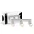D'Lite Plafond Spot Clio Aluminium Blanc Inclinable| Convient pour 3x GU10