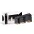 D'Lite Plafonnier Kubo Aluminium Noir Inclinable et Rotatif | IP20 - Convient pour 3x GU10