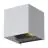 D'Lite Applique Murale Elingen Aluminium Argent Up & Down 4.9W 480lm - 830 Blanc Chaud | IP65