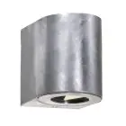 Nordlux Canto 2 Applique Murale Acier Argent Up & Down 10.6 W 500lm - 830 Blanc Chaud