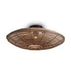 Good&Mojo Plafonnier Tanami Rattan Brun | Convient pour 1x E27 