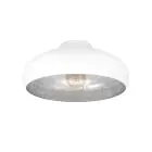 Eglo Plafonnier Mogano Blanc, Argent | Convient pour E27